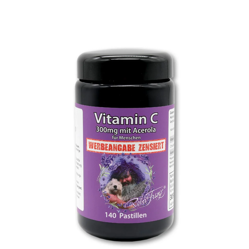 Vitamin C 300mg mit Acerola - Lutsch-Pastillen